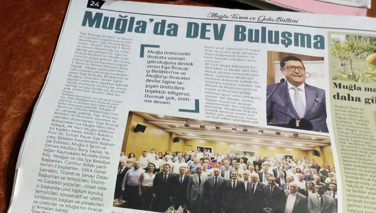 Muğla İl Tarım ve Orman Müdürü Barış Saylak ‘Tarım Bülteni’ni cebinden mi bastırdın?